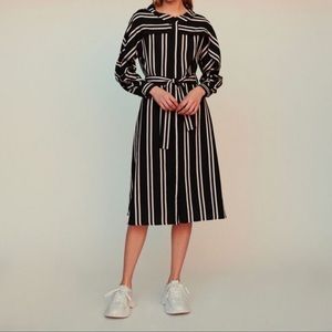Maje striped shirt dress